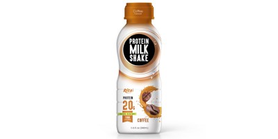 Juice bottles   Protein milk shake with cofee from RITA US